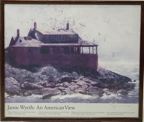 Sold At Auction Jamie Wyeth Uncommon Signed Jamie Wyeth Exhibition Poster