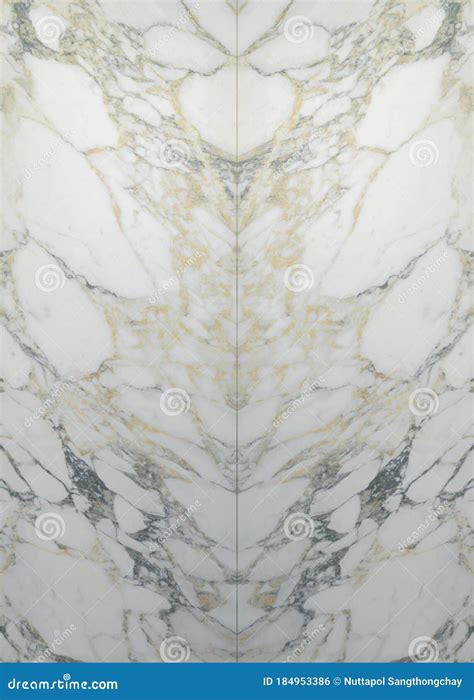 White Marble Texture Bookmatch Pattern Abstract Background With High