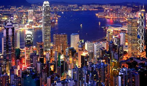 Hong Kong City Lights Wallpaper Travel And World Wallpaper Better