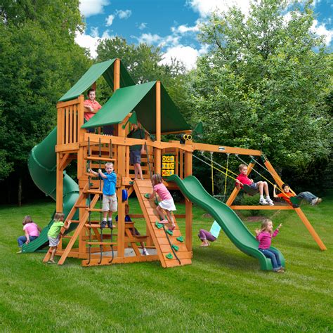 Gorilla Playsets Great Skye I With Amber Posts And Canopy Cedar Swing