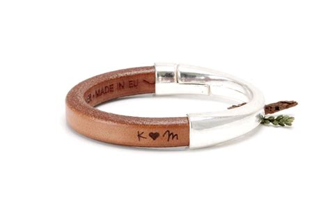 It may grow softer, darker, or develop nicks and scars. 3rd Anniversary Gift for Her | Leather bracelets women ...