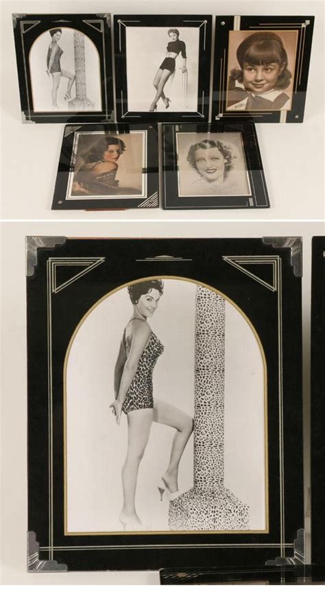 Art Deco Frames 5 Hollywood Actresses Studio Photos Antique Helper