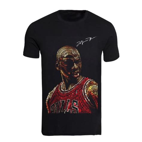 Michael Jordan T Shirt Black Lettring