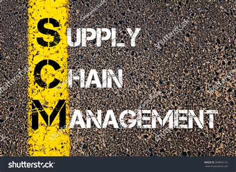 Acronym Scm Supply Chain Management Business Stock Photo 269853122