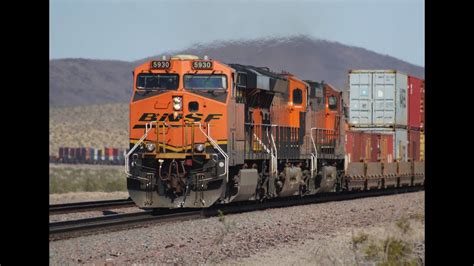 Bnsf Freight Trains Across The Desert Railfanning Bnsfs Needles Sub