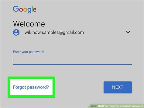 How To Recover A Gmail Password With Pictures Wikihow