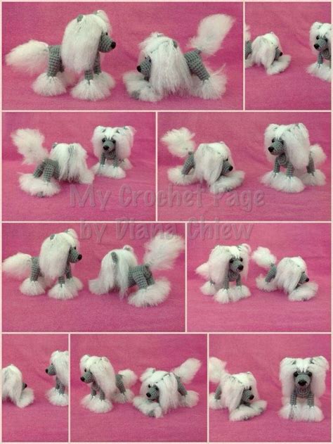Chinese Crested Dogs Crochet Dog Chinese Crested Mini Dogs