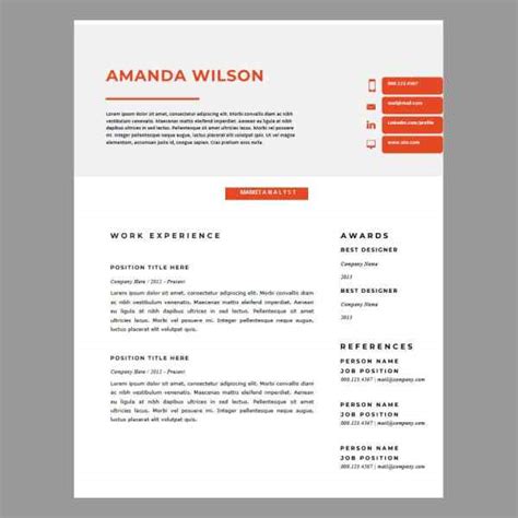 Modern Chronological Resume Template • Performance Resumes