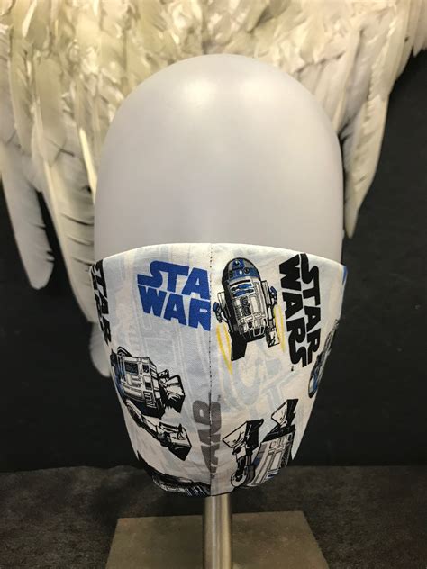 Star Wars Face Mask R2d2 Mask Star Wars T Adjustable Etsy