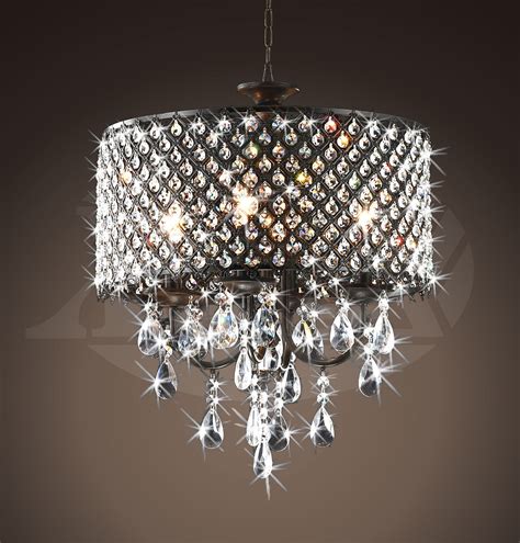 Find images of crystal chandelier. Rachelle 4-light Round Antique Bronze Brass Crystal ...