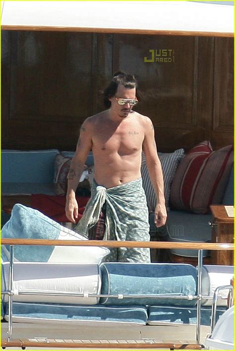 Photo Johnny Depp Shirtless Photo Just Jared