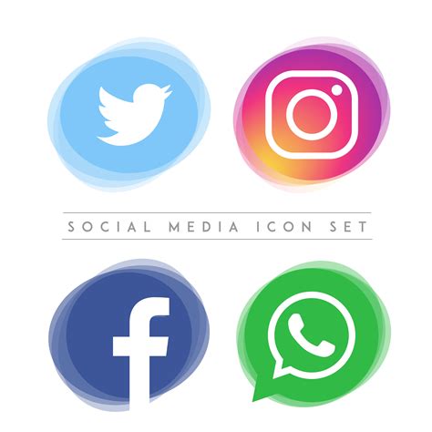 Conjunto De Iconos De Redes Sociales Logo Png Vectores Psd E Clipart