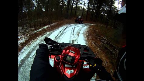 Winter Atv Riding In Maine Youtube