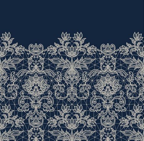 Blue Lace Fabric Textile Texture Stock Illustration Illustration Of