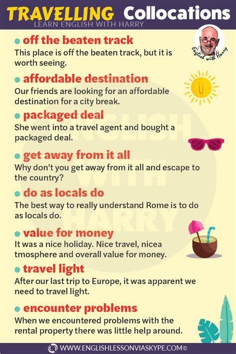 English Travelling Collocations Learn English With Harry 👴