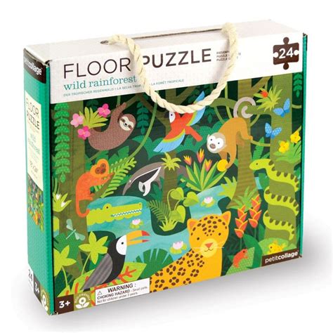 Puzzles are a great way to challenge your toddler while having fun. Wild Rainforest Floor Puzzle | Floor puzzle, Puzzles for ...