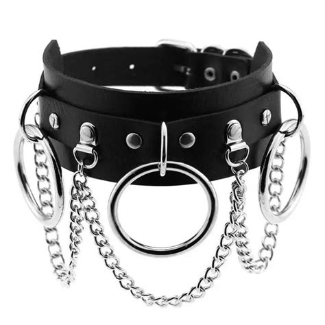 Black Color Sexy Leather Neck Collar Women Restraints Neck Lock Ring Sm Restraint Bondage In