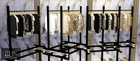 The Glam Clothing Rack Comes In 26 Colors 6 Main Beverly Hills Sims