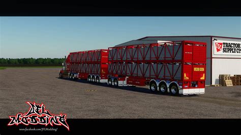 Rytrans B Double Cattle Trailers V1 0 Mod Farming Simulator 2022 19 Mod