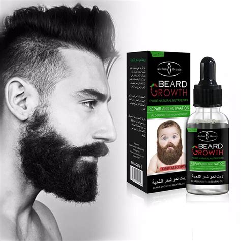 aichun professional men beard hair growth enhancer facial nutrition moustache grow beard shaping