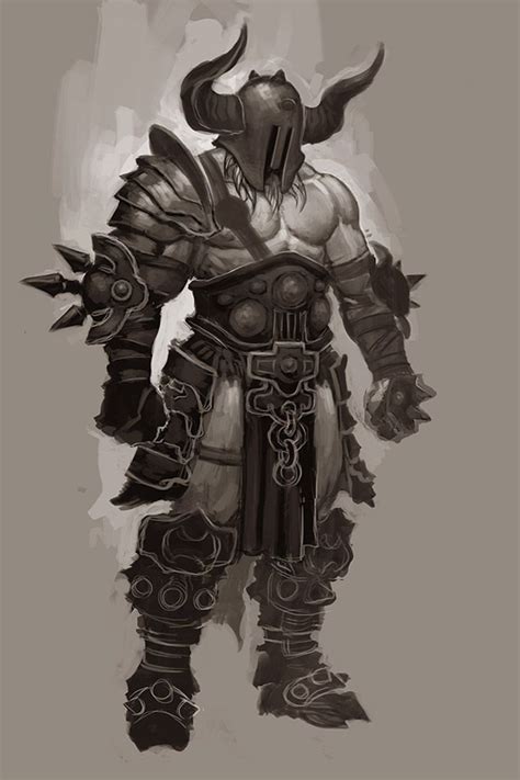 Barbarian Heavy Concept From Diablo Iii ★ Character Design
