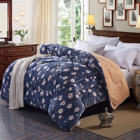 Warm Winter Comforter Camofleece Quilted Thicken Bedding Comforter Printed Edredom Winter Quilts
