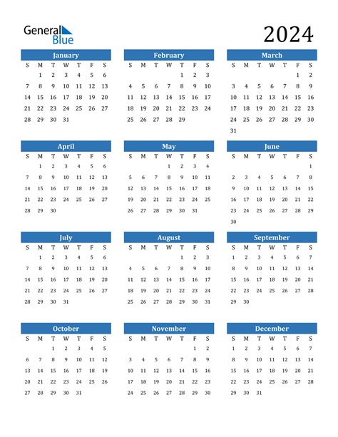 January 2024 Vertical Calendar Portrait Printable Calendar 2024