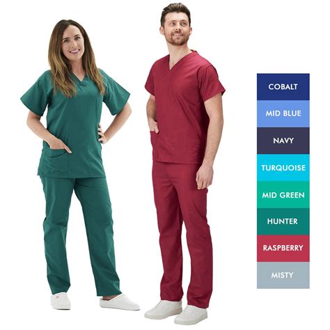 Scrub Suit As Worn By Nhs Polycotton Interweave Healthcare