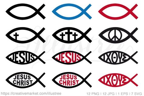 Jesus Christ Symbols Vector Set ~ Icons ~ Creative Market
