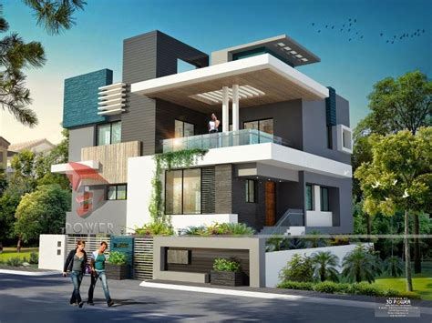 Ultra Modern Home Design House 3d Interior Exterior Design Rendering