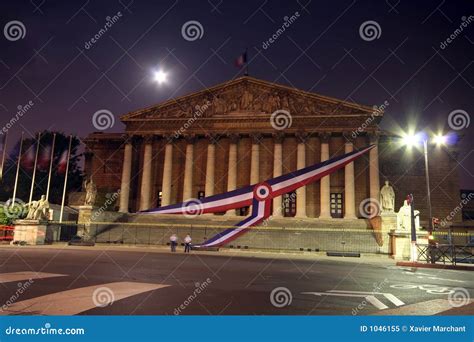 French Parliament Stock Image Image Of Assembly Flag 1046155