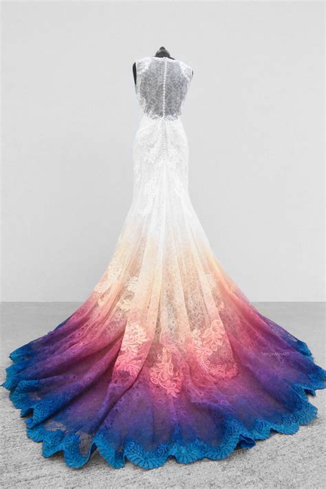 I Painted My Wedding Dress — Taylor Ann Art Dye Wedding Dress Gowns