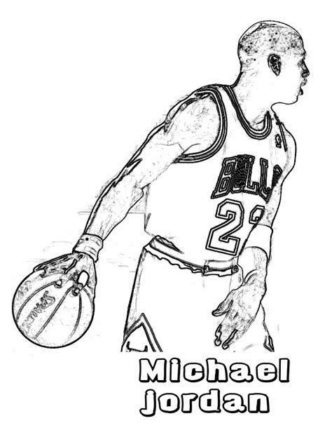 Michael jordan coloring page from nba category. Michael Jordan Coloring Pages To Print | Educative Printable