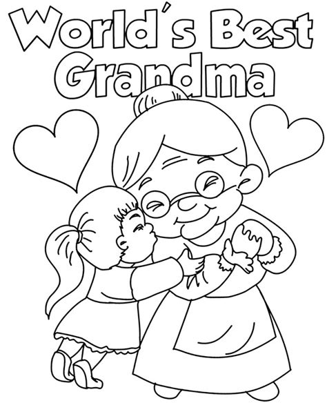 Free Printable Mothers Day Coloring Pages For Grandma