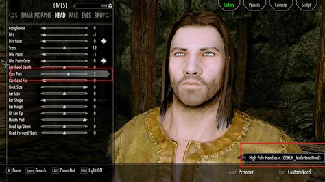 Eyes And Brows Bug With High Poly Head Technical Support Skyrim Special Edition Loverslab