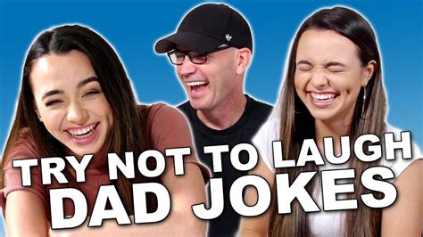 Try Not To Laugh Challenge Dad Jokes Merrell Twins Youtube