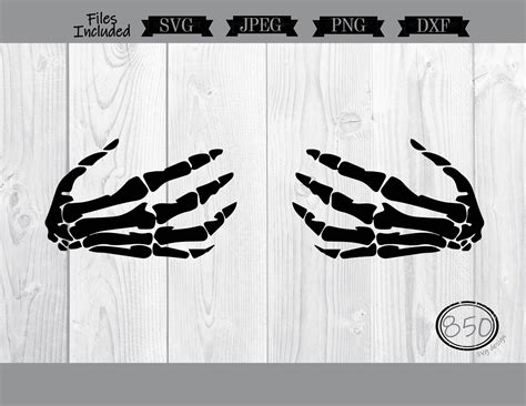 Skeleton Hands On Boobs Svg Dxf Png Etsy Uk