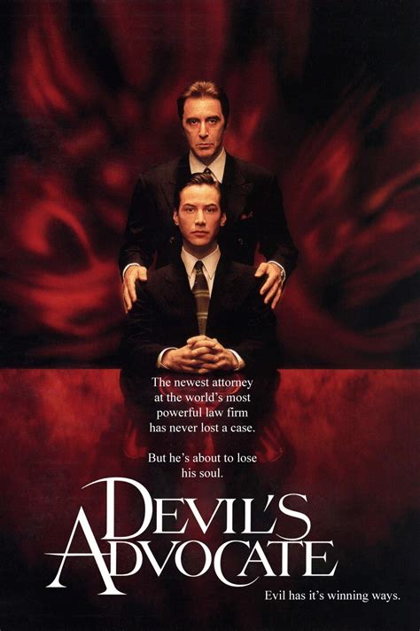 Books for people with print disabilities. Poster The Devil's Advocate (1997) - Poster Pact cu ...