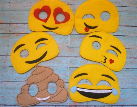 Máscaras De Emoji Emoticonos De Fiesta Feliz Riendo