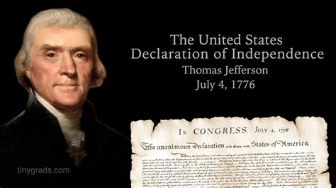 Explore these resources to teach your class about this defining document, its authorship, and its role in the fight for liberty. The Declaration of Independence Spoken by Thomas Jefferson ...