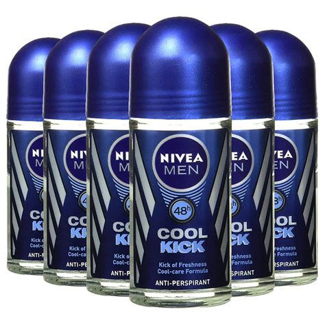 nivea for men cool kick 48 hr anti perspirant roll on deodorant 50 ml pack of 6 walmart