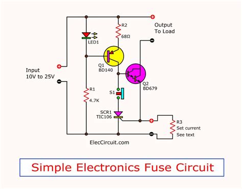Funny and useful electronic gadgets for almost free. Simple electronic fuse circuit - ElecCircuit.com
