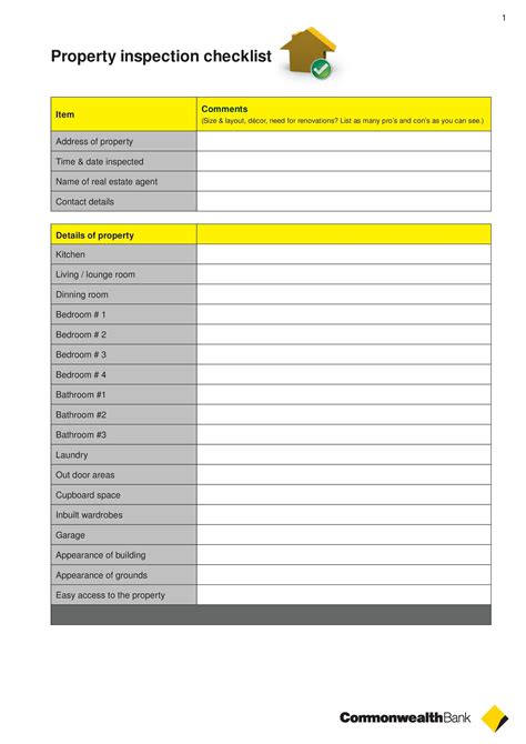 Rental Inspection Report Template