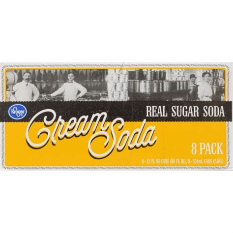 Kroger Real Sugar Cream Soda 8 Cans 12 Fl Oz Kroger