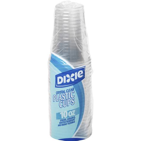 Dixie Crystal Clear Plastic Cups Dxe Cp10dxpk