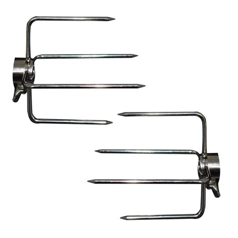 Heavy Duty Stainless Steel Bbq Rotisserie Meat Forks