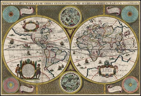 Mapas Antiguos Mapamundi Antiguo Arte De Mapa Mural
