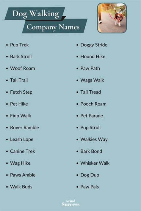 999 Dog Walking Business Name Ideas Generator