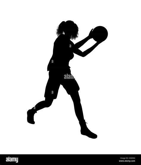 Female Basketball Player Illustration Silhouette Stock Photo Alamy