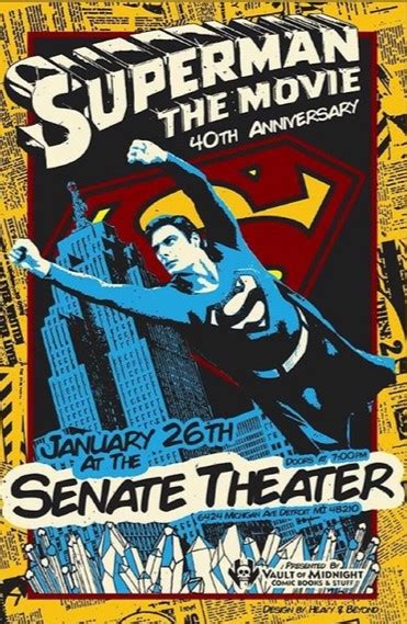 Superman The Movie 40th Anniversary Screening In Detroit Mi